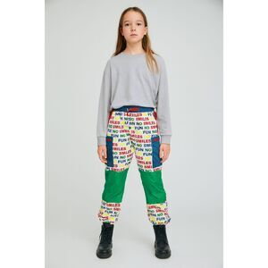 Stella McCartney Color Block No Fun No Smiles Jogger Pants Trousers Kids Size 14